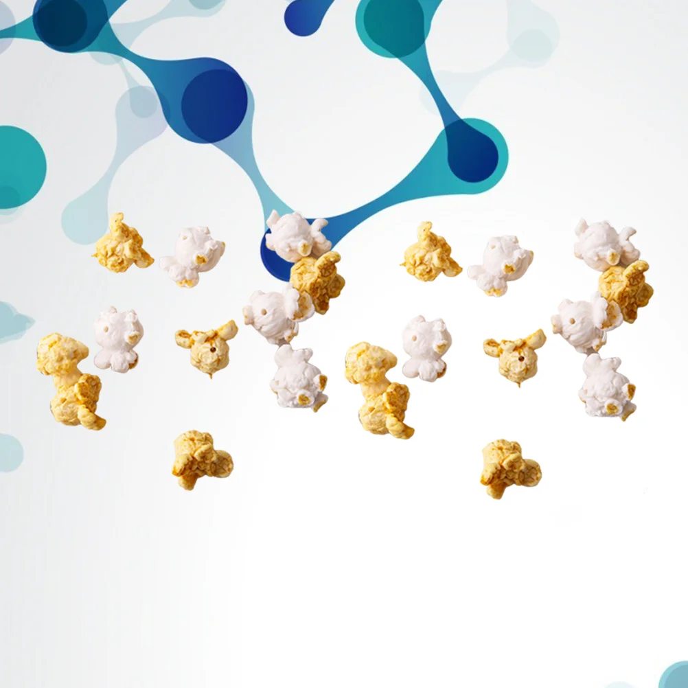 

Popcorn Resin Flatback Artificial Charms Decor Landscape Party Pendant Beads Garland Miniature Diy Fake Charm Favor Scrapbooking