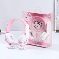 hello kitty headphones student cartoon anime headset fashion cute robot cat with mai headphones for android phones