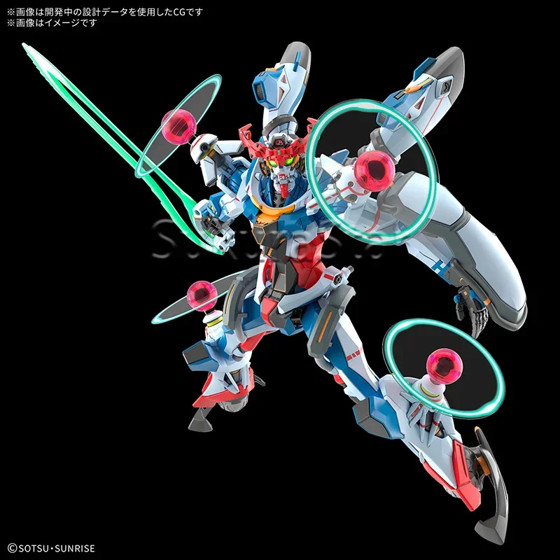 Фото В наличии: Набор для сборки модели Bandai HG 1/144 GQuuuuuuX Endymion Unit Awakened Gundam, коллекционная игрушка в стиле аниме-меха. №5