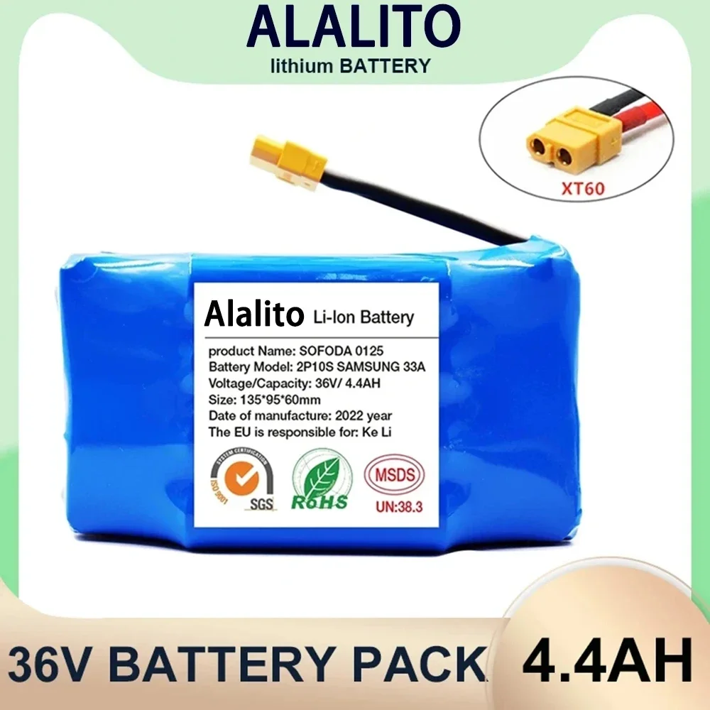 Оригинальная Аккумуляторная батарея 36 В 10s 2p 4400 мАч перезаряжаемая литий-ионная