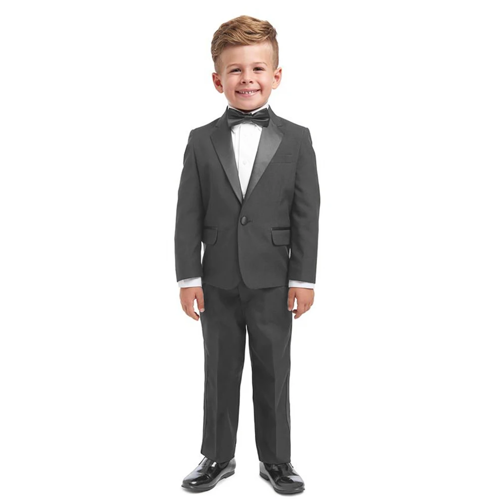 

Boys Suits 2 Piece Luxury Slim Fit Prom Suit Child Kids One Button Jackets Pants Tuxedo for Wedding Birthday Handsome Page Boy