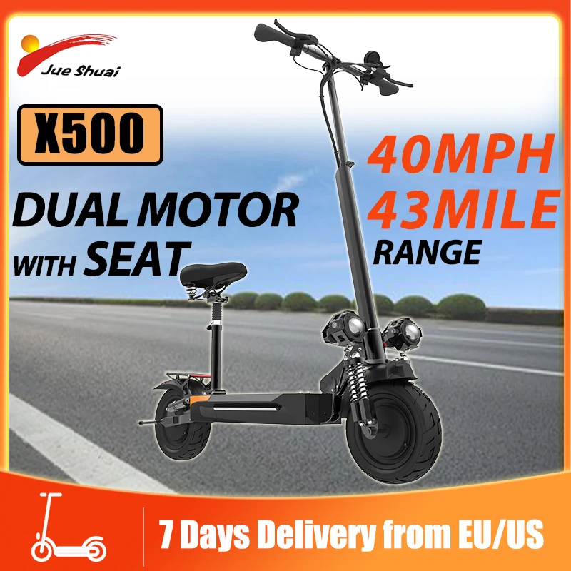 

65KM/H Jueshuai X500 Electric Scooter 70KM Scooter Electric 2400W E Scooters Foldable Scooter Waterproof trottinettes électrique