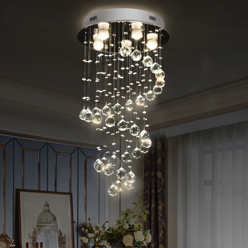 

Chandelier Led Art Pendant Light Lamp New crystal hanging living room modern kitchen bedroom corridor indoor