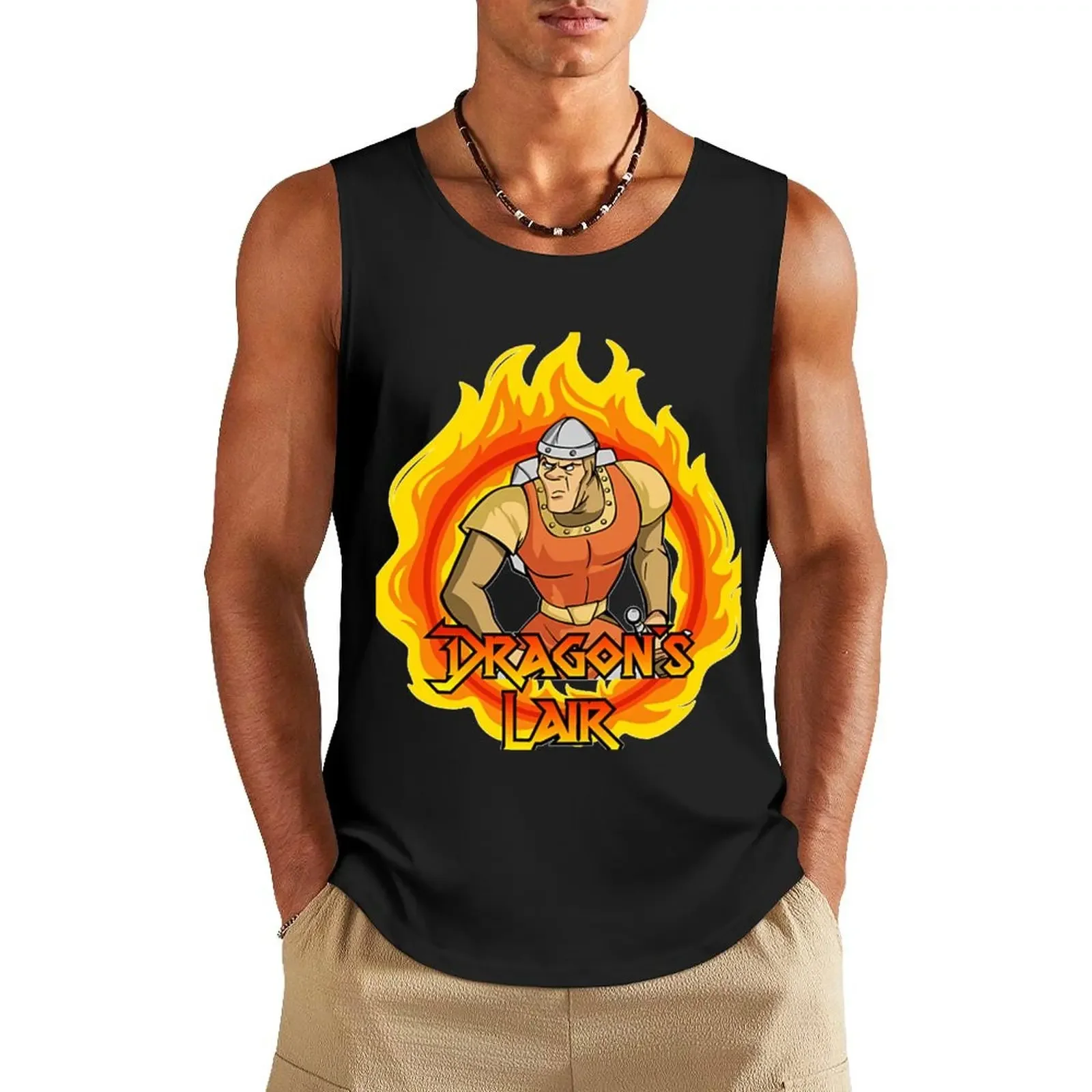 Dragon&ampx27s Lair Essential Tank Top Мужские футболки мужская одежда майка для мужчин