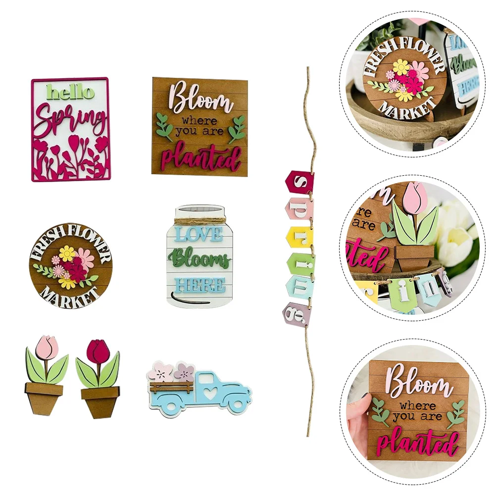 

1 набор весенние многоярусные подносы для украшения, красивые настольные украшения, товары Вечерние