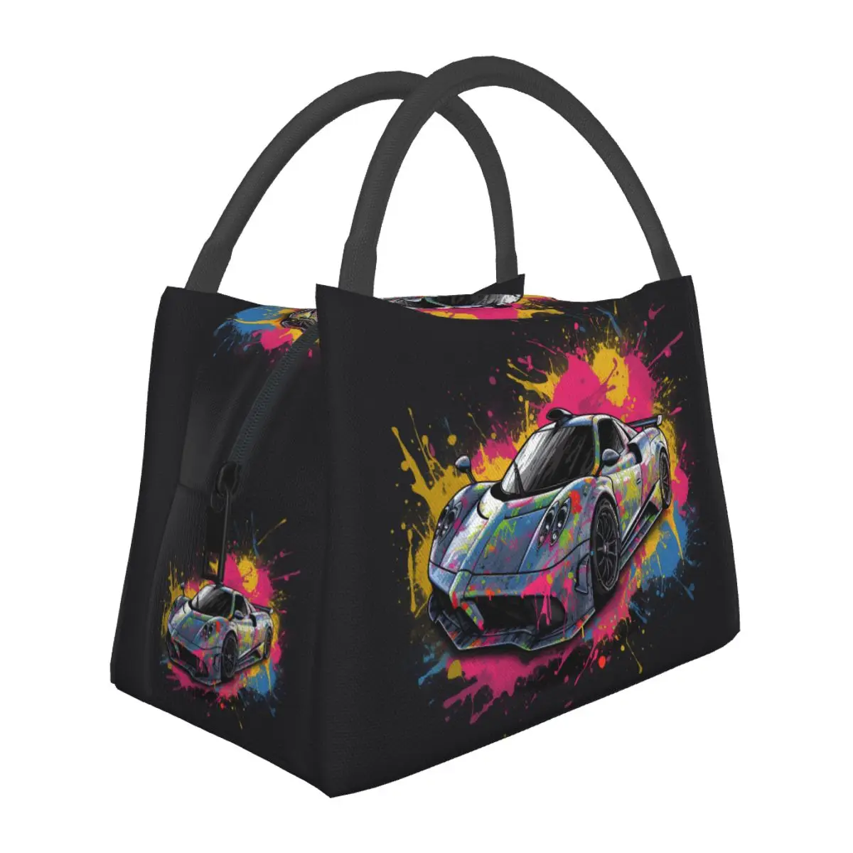 

Speed Sports Car Lunch Bag Psychadelic Grafitti Lunch Box Aesthetic Travel Cooler Bag Portable Waterproof Thermal Lunch Bags