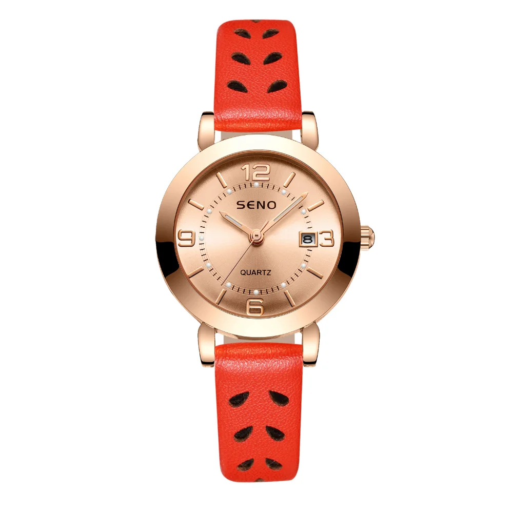 Mesh Belt Women's Luminous Waterproof Double Calendar Belt Quartz Watch