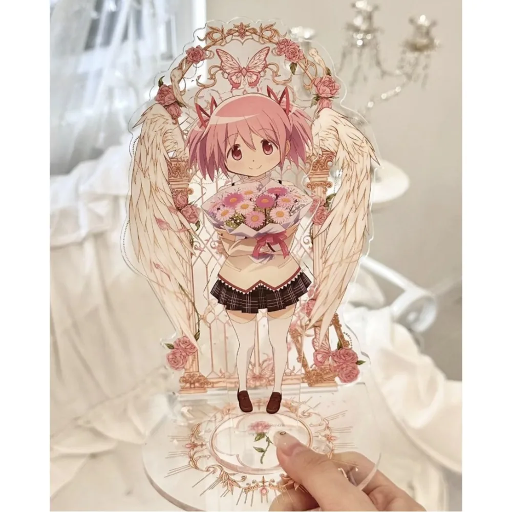 Фото Акриловая фигурка-подставка Канамэ Мадока из аниме Puella Magi Madoka Magica: милый, модный, оригинальный декор для спальни и комнаты №3