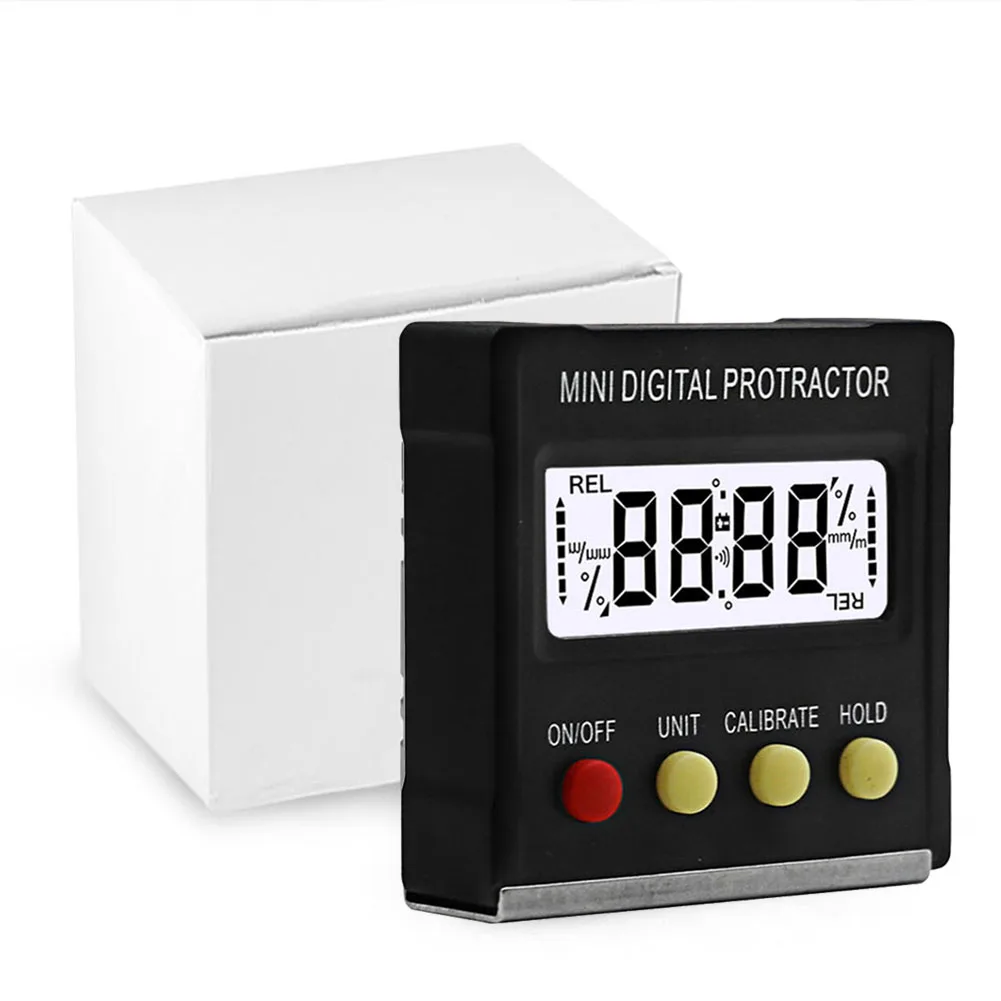 

NEW 4 X 90° Digital Level Protractor Inclinometer Magnetic Base Digital Angle Gauge With LCD Display/Calibration Measuring Tool
