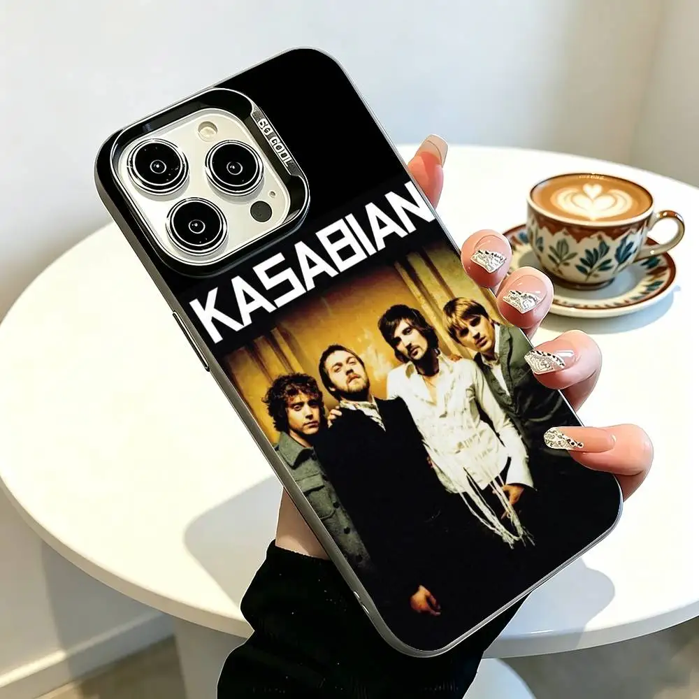Фото Чехол для телефона KK-Kasabian для iPhone 17, 16, 15, 14, 13, 12, 11 Plus, Pro Max, XS, серый, с цветным покрытием внутри №3