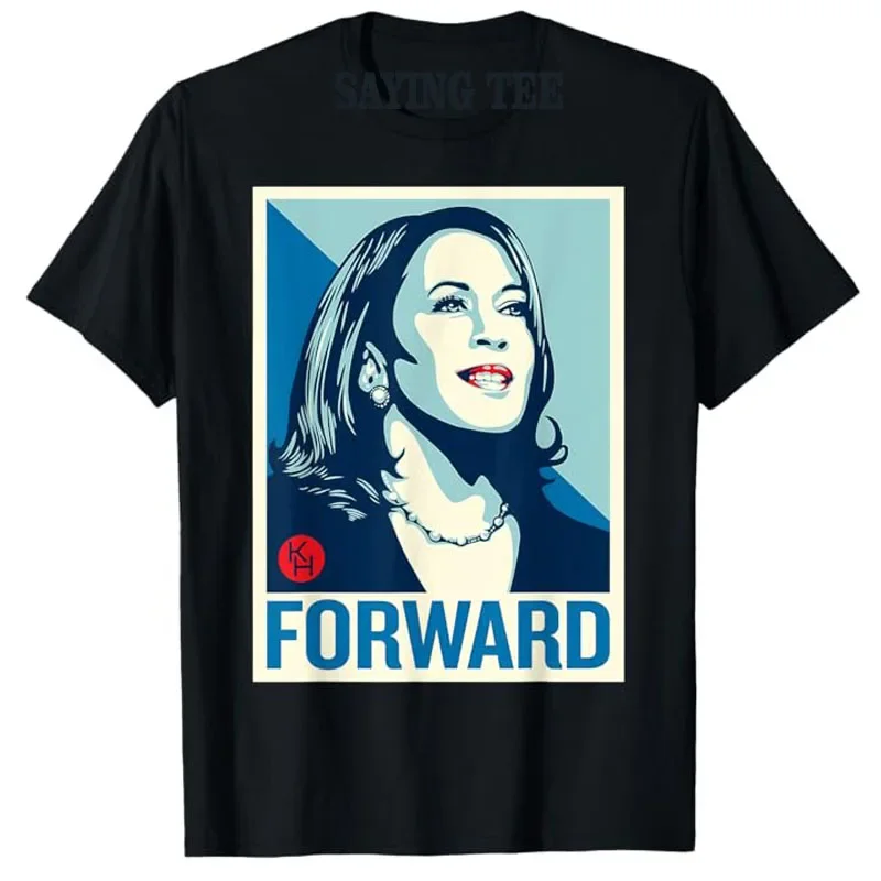 Футболка Kamala с надписью Вперед футболка выборов 2024 профессиональная поддержкой