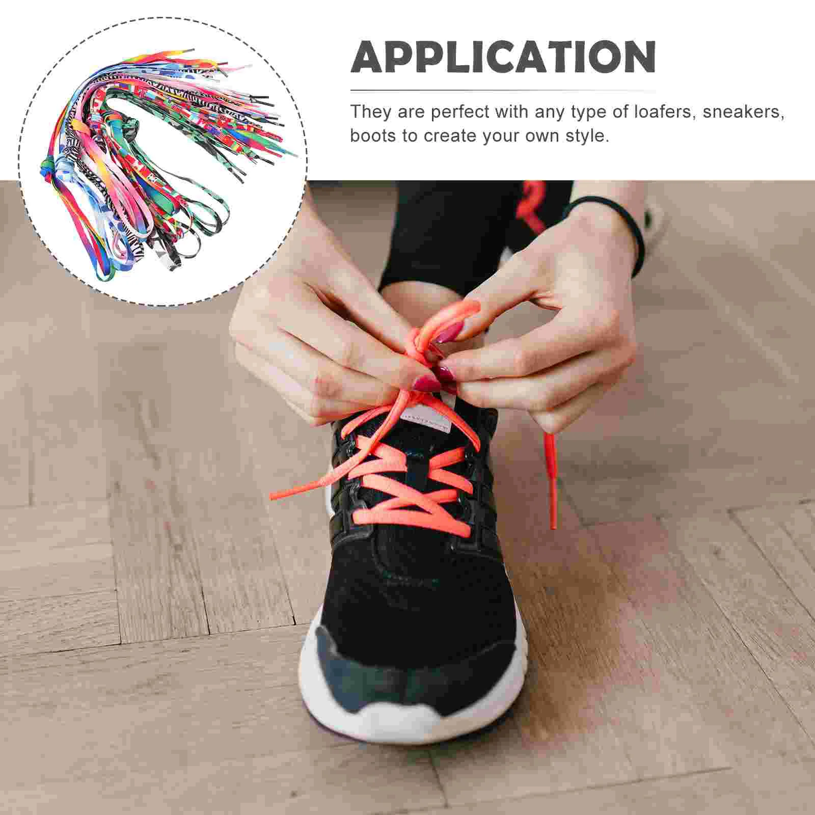 10 Pairs Outdoor Shoelaces Elastic Shoelaces Shoelaces Replacement Laces Sneakers Running Shoes Laces Colorful Sneakers