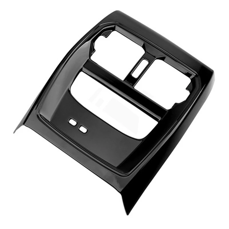 

Автомобильная глянцевая черная рамка для вентиляционного отверстия заднего кондиционера, Противоударная крышка, отделка для BMW 3 серии 320Li ...