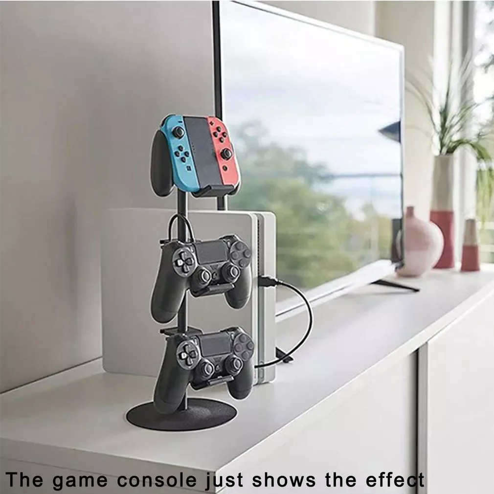 

NEW2023 Controller Holder 3 /4Tier TV Back Game Controller Storage Rack Adjustable Headphone Holder For Universal Gaming Access