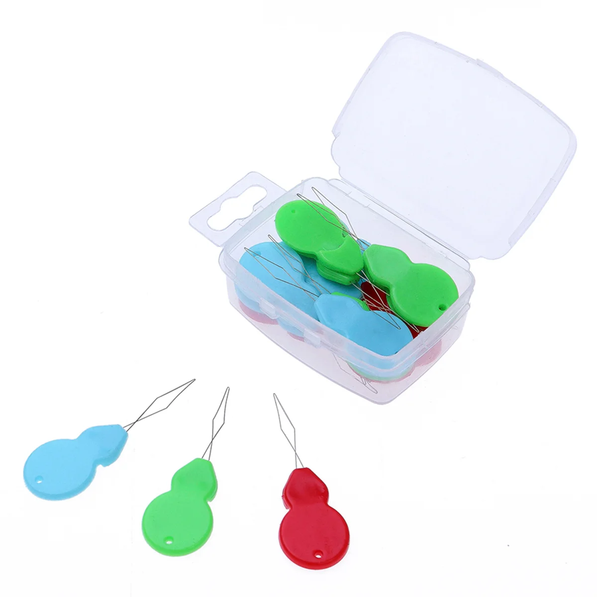 

20pcs Threader Household Sewing Tool Hand Machine Threader with Clear Box Craft Projects Sewing