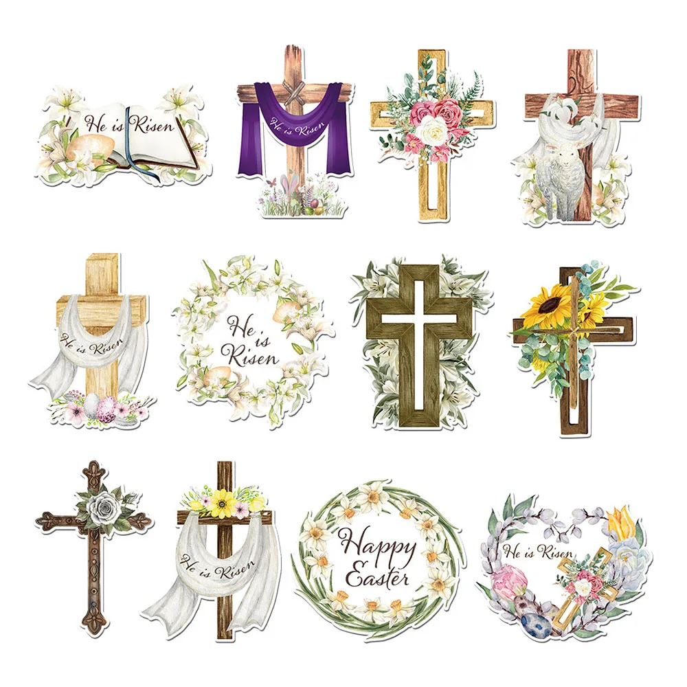 Бумажная гирлянда пасхальные кресты