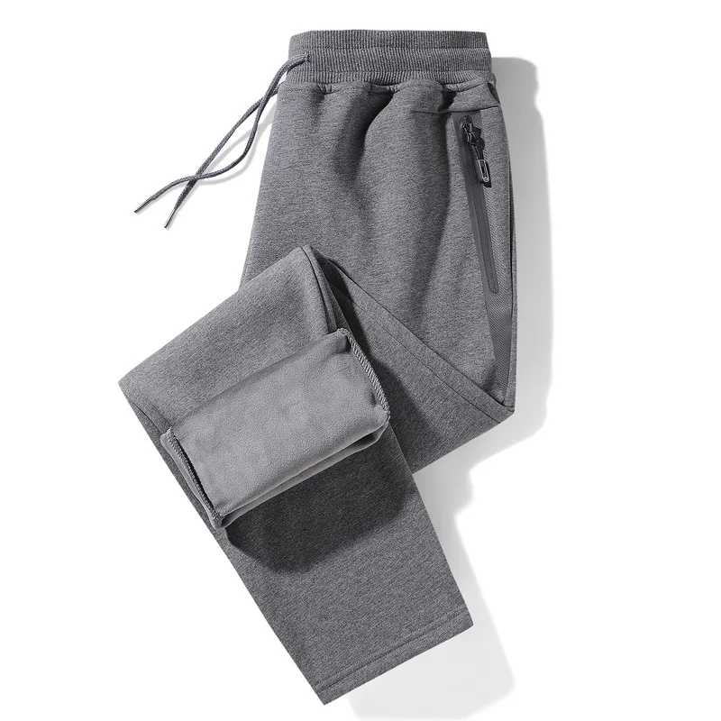 

Winter Zip Pockets Thick Warm Fleece Sweatpants Men Joggers Sportswear Casual Track Pants Male Plus Size Thermal Trousers 8XL