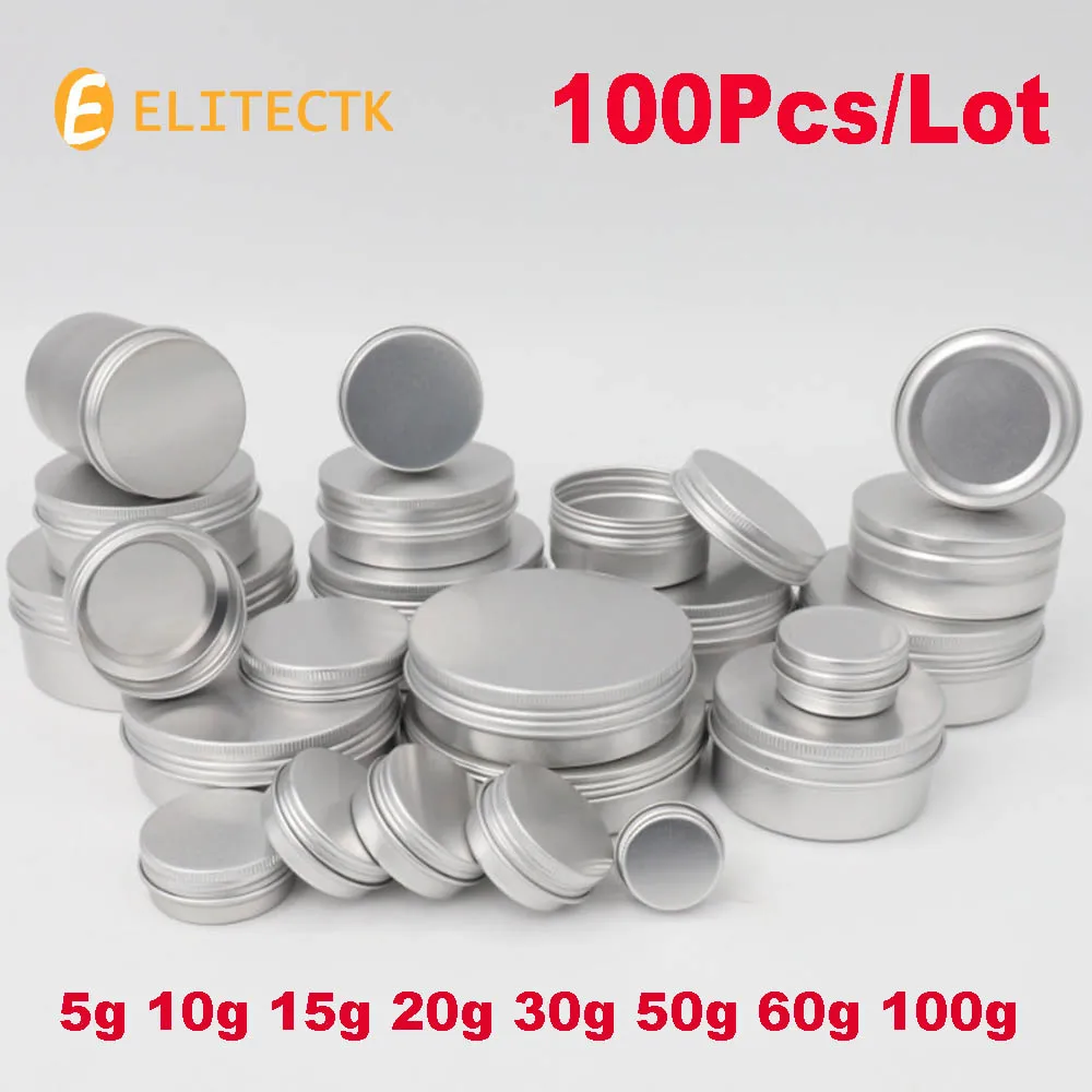 

100 шт., алюминиевые жестяные банки, фотоаксессуары 10 г, фотосессия 1, 20 г, 30 г, 50 г, 60 г, 100 г, металлический пустой косметический крем для ухода за...