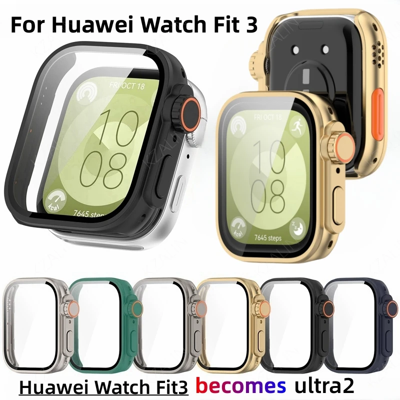 Чехол из поликарбоната + закаленное стекло для Huawei Watch Fit 3