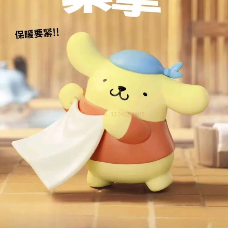 Miniso Sanrio Steam Sauna Series слепая коробка игрушки кукла Cinnamoroll Pompompurin модный орнамент