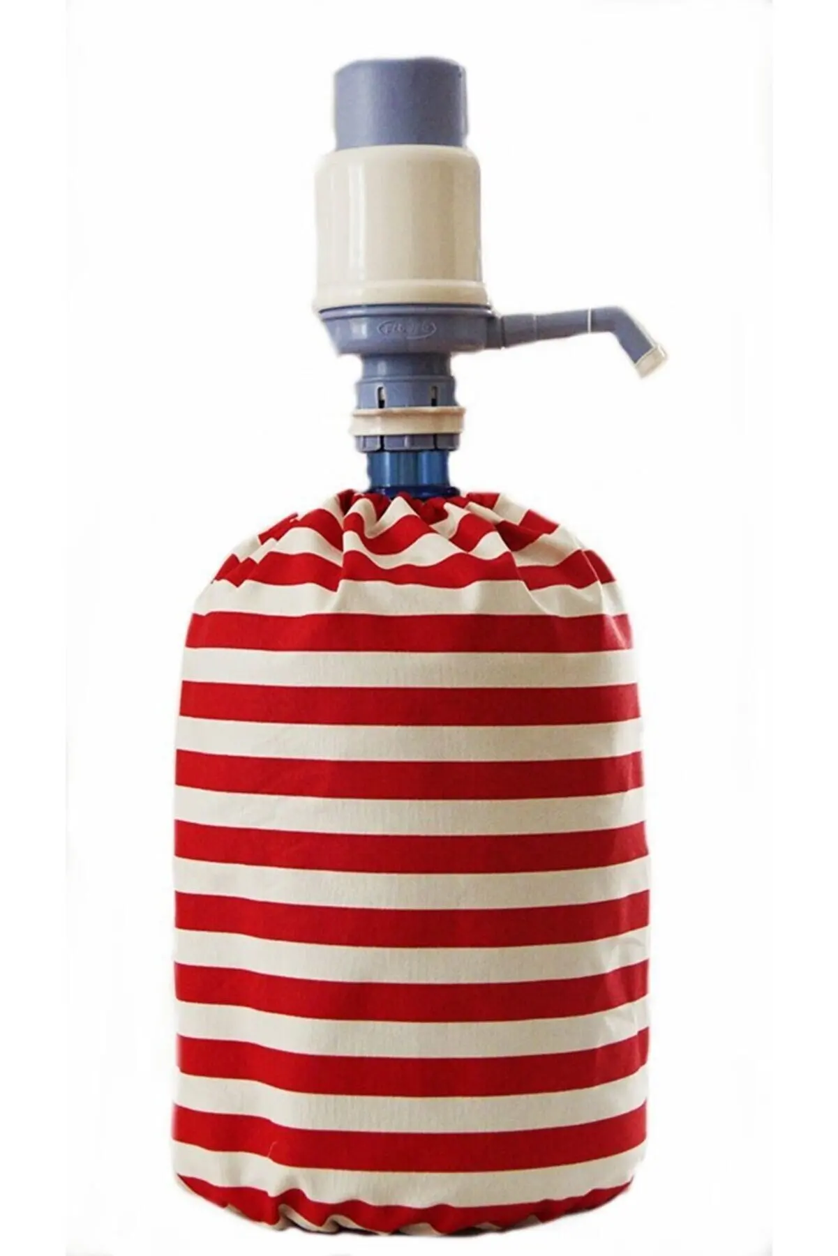 

Red striped carboy sheath Water Pitcher Glass Water Carefe Decorative Design Cover 131476756