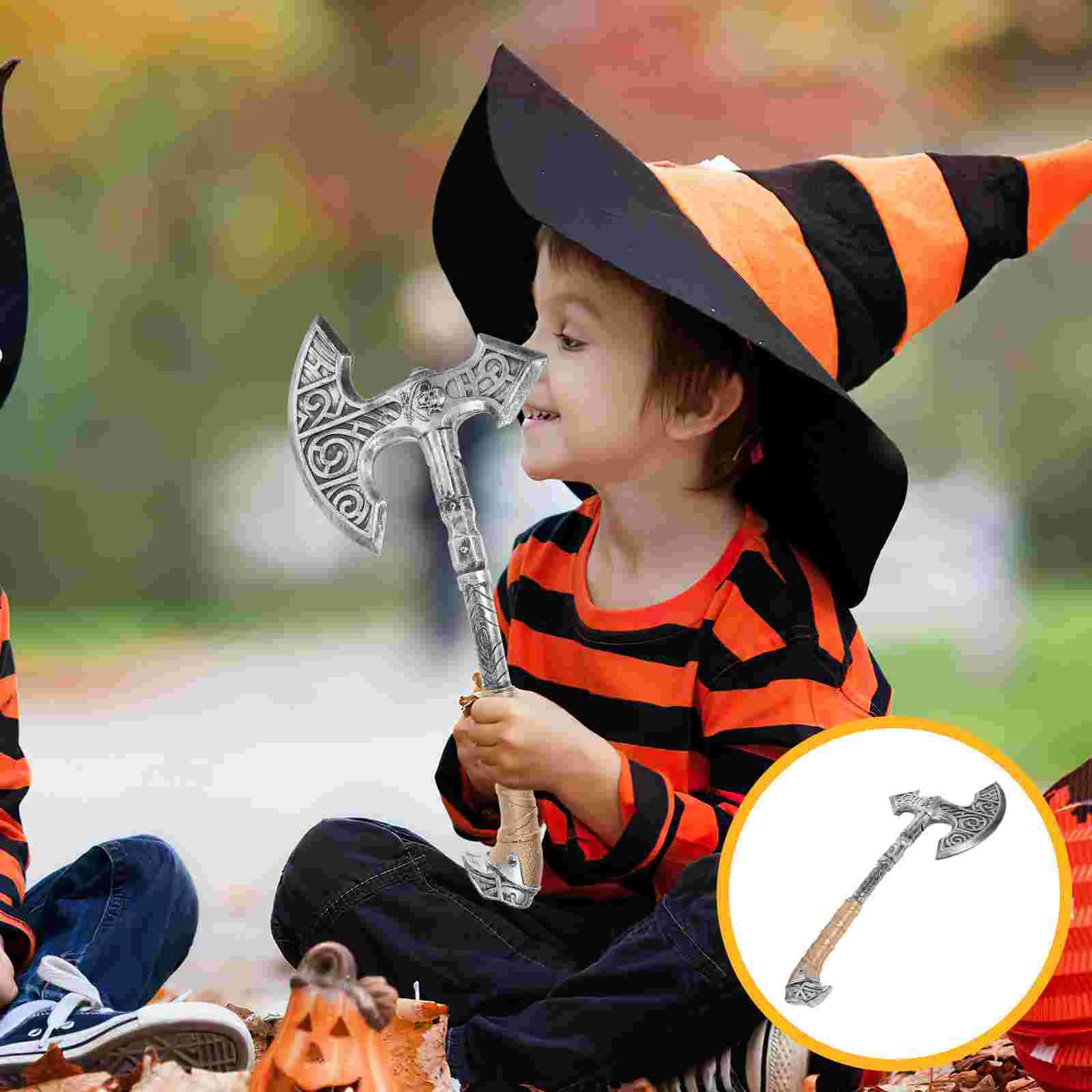 

Simulated Tomahawk Pirate Decor Kids Simulation Toys Props Fake Blood Plastic Child