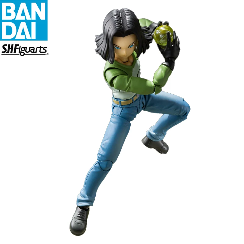 

Фигурка героя мультфильма «Драконий жемчуг», оригинальная супер экшн-фигурка S.H. Фигуртс, ANDROID 17, коллекционная милая кукла