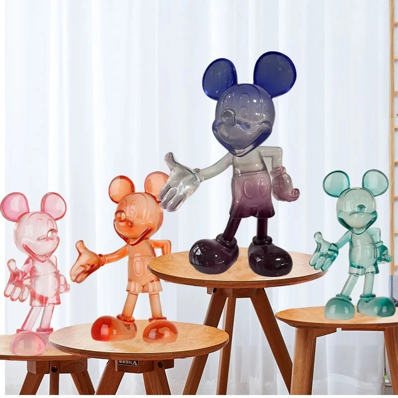 

Disney Anime Mickey Mouse Action Figures Model Cartoon Mickey Scene Home Desktop TV cabinet tabletop Decorative Ornaments