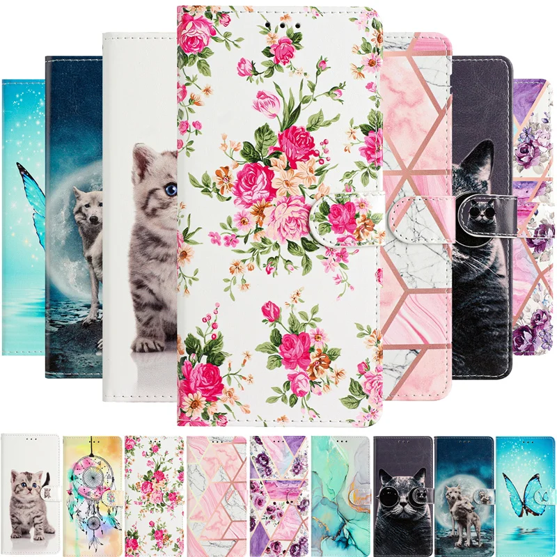 

Coque For Oppo A57S A77 A17K A36 A76 A96 A94 A74 A54 A93 Find X5 Reno8 Pro Lite 7Z Phone Cover Book Stand Leather Wallet Case
