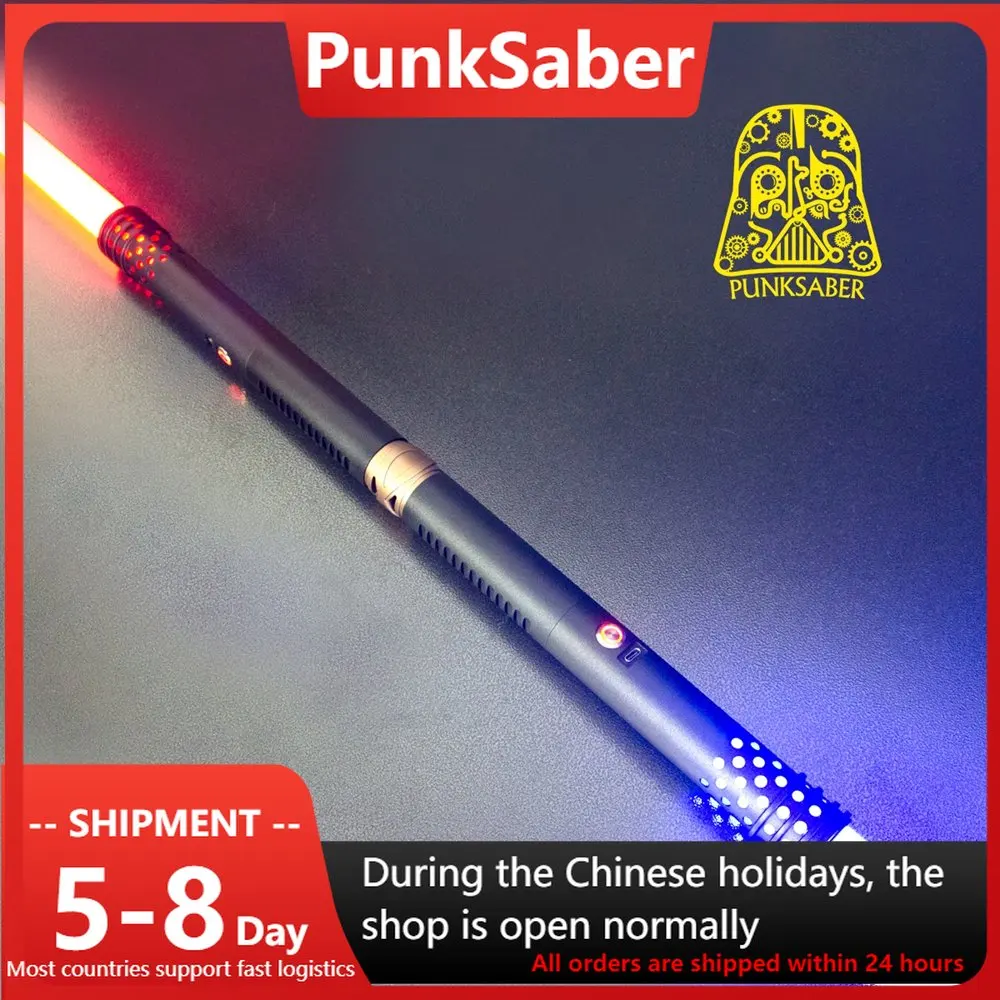 

PunkSaber Double Bladed Lighsaber Dueling Laser Sword FX-FOC 12-34 Sound 12 RGB Sabre De Luz Smooth Swing Xenopixel Lightsaber