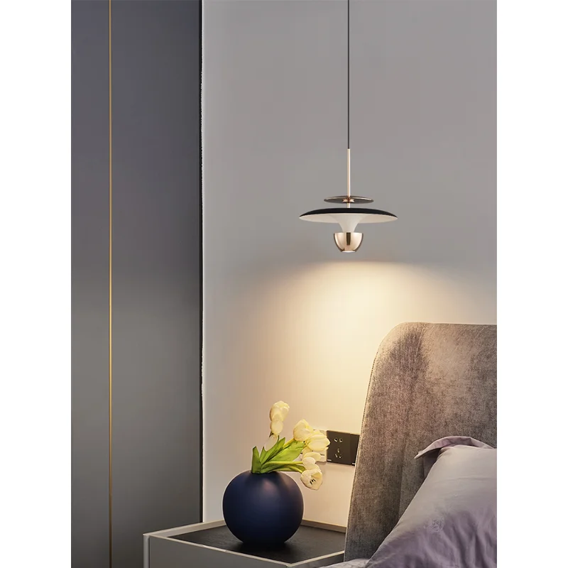 2023 new bedside chandelier high-end sense bedroom light home luxury small chandelier creative modern minimalist  hanging lamp