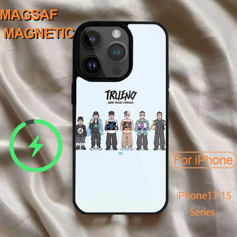 Чехол для телефона Rapper T - Trueno El U Ltimo Baile iPhone 14 13 12 11 15 Pro Max Magsafe с беспроводной