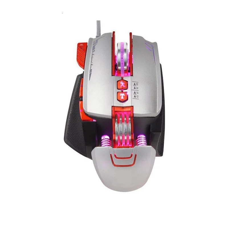 

Jelly Comb Wired RGB Gaming Mouse Programmable Optical Gaming Mouse 6 Buttons 3200 DPI Adjustable Ergonomic Mice