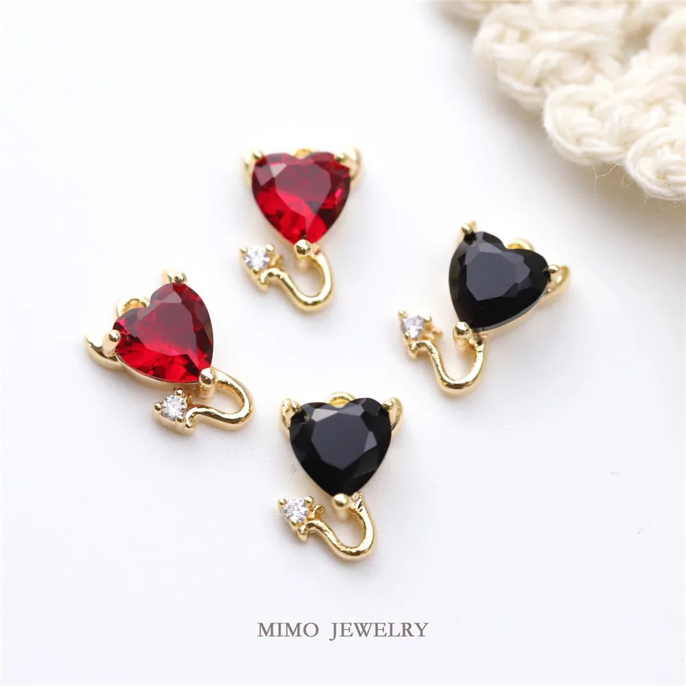 

MIMO JEWELRY Copper plated real gold technology small copper coin fortune attracting pendant connector DIY jewelry accessories