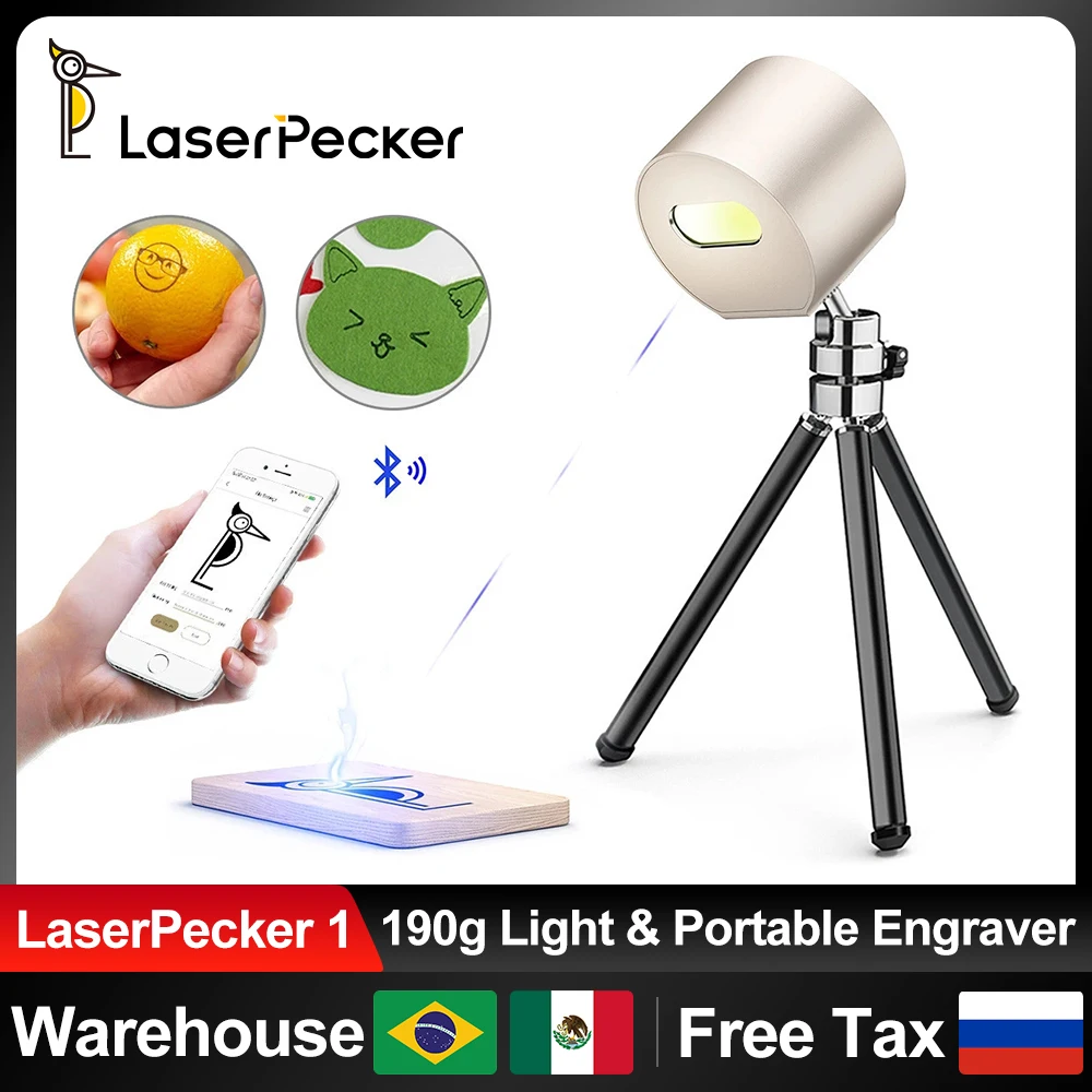 

Laserpecker L1 Portable Mini Laser Engraving Machine DIY Logo Printer Leather Wood Laser Engraver