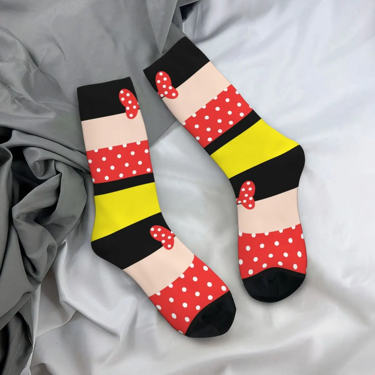 Cartoon Girl Mouse Merchandise Socks Non-slip Skateboard Tube Sock Unique Design for Women Little Small Gifts