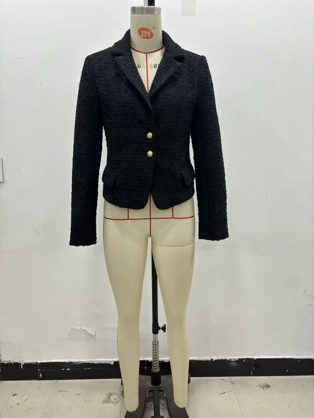 Универсальный однобортный текстурированный пиджак с лацканами в европейском и