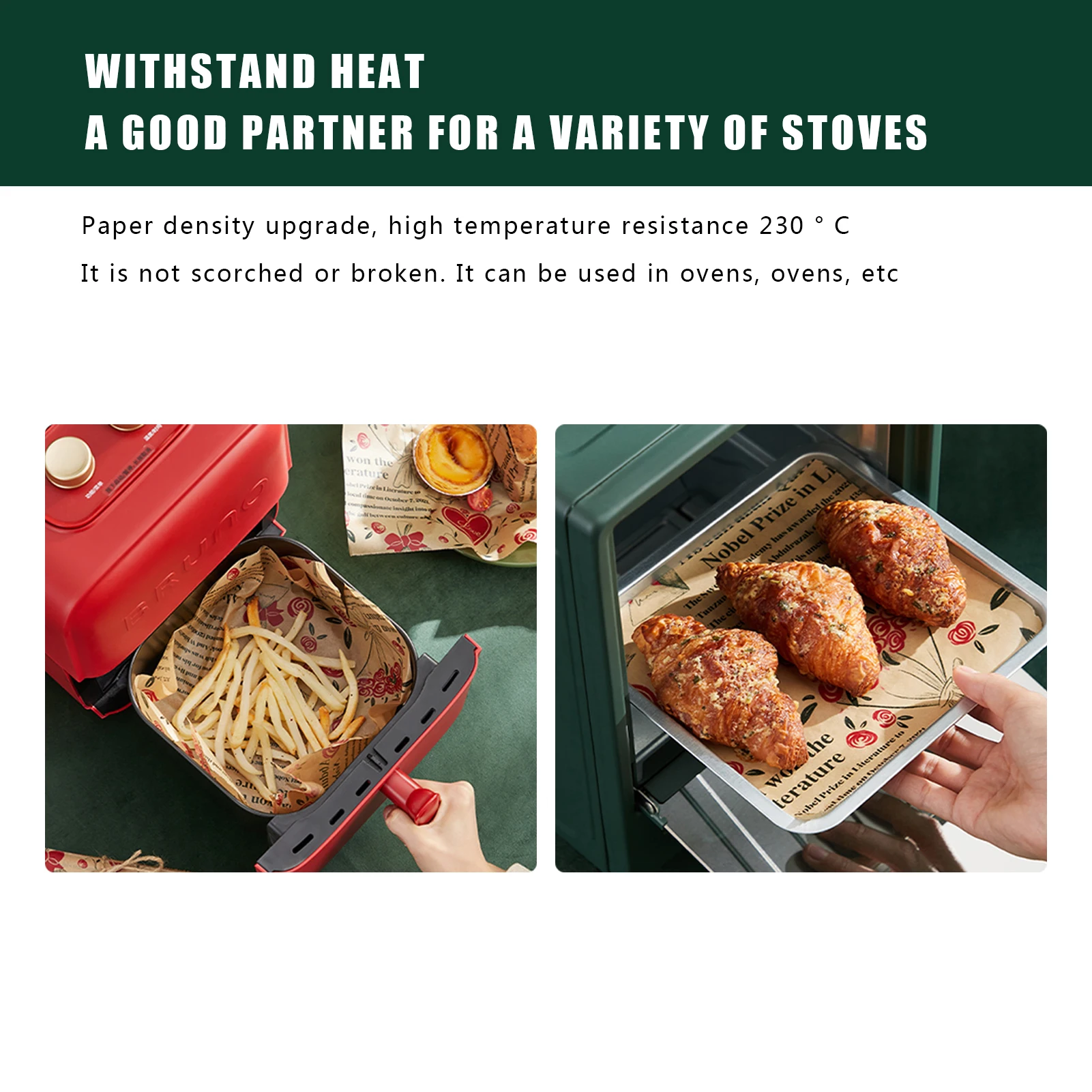 Листы из пергаментной бумаги бумажный вкладыш для фритюрницы пергаментная