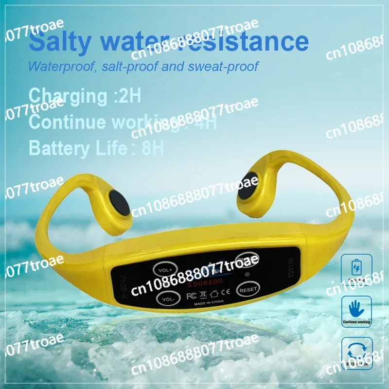 H904 Водонепроницаемая радиосвязь для плавания рация гарнитура с костной