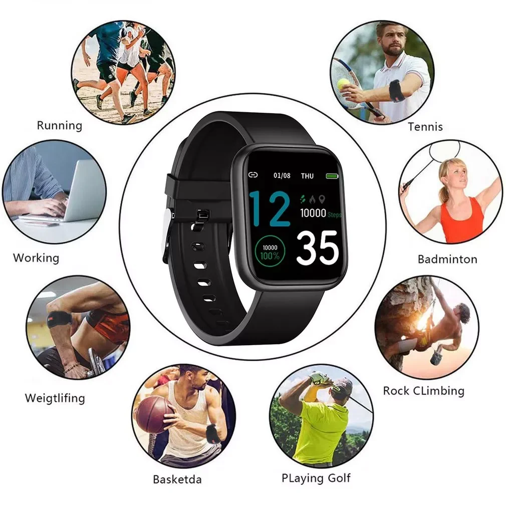 

Men Smart Watch Blood Pressure Waterproof Smartwatch Women Activity Tracker Clock Sport Bluetooth-compatible For Android iphone