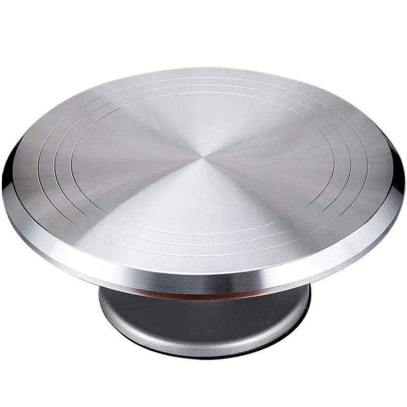 

8/12inch 304 stainless steel turntable rotating cake decorating table baking tools cake decorating manual turntable