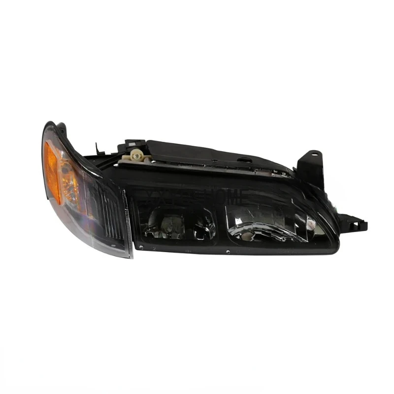 Комплект черных фар для Toyota Corolla DX комплект ламп с прозрачными линзами угловые