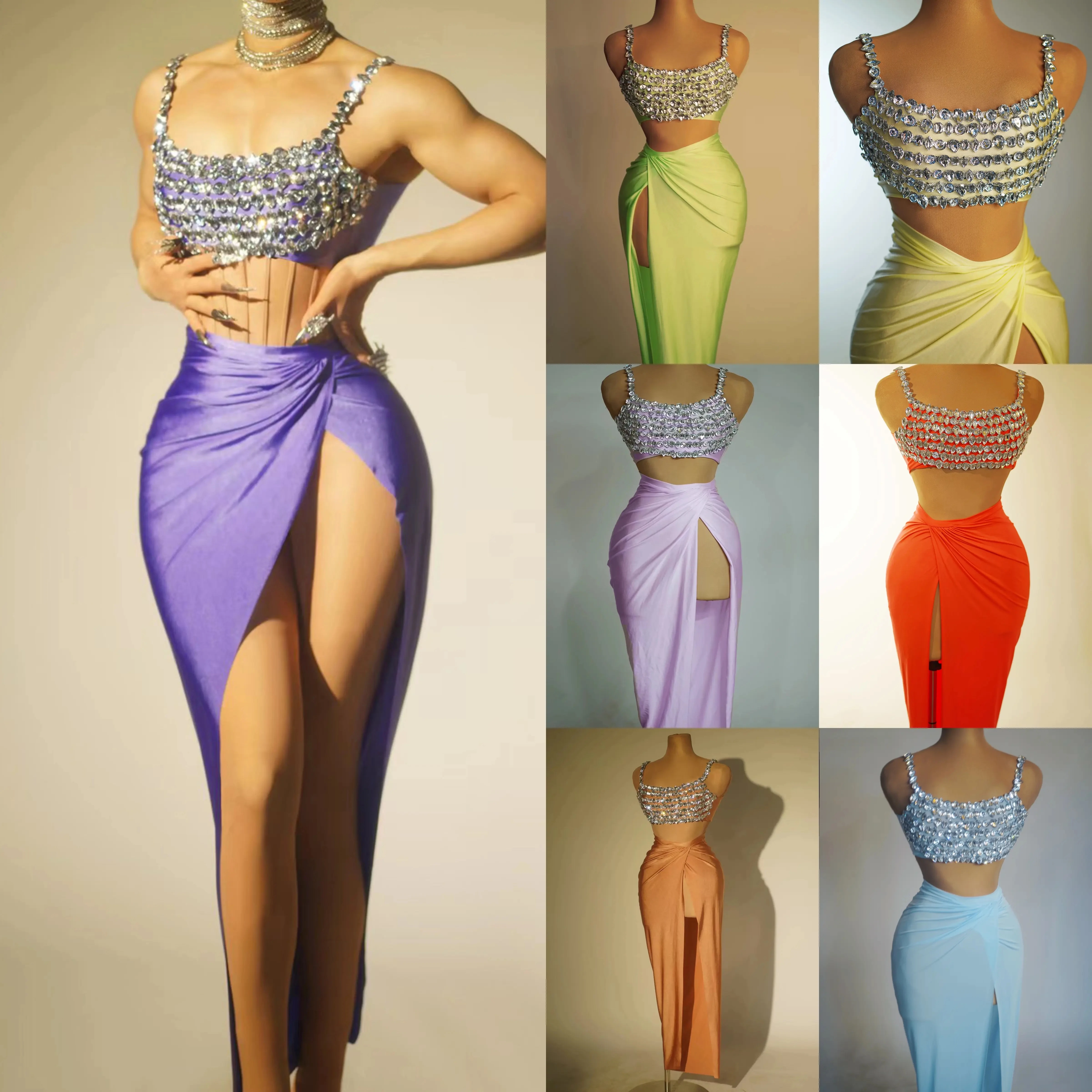 Коллекция 2024 года блестящие женские платья женский наряд для дня рождения