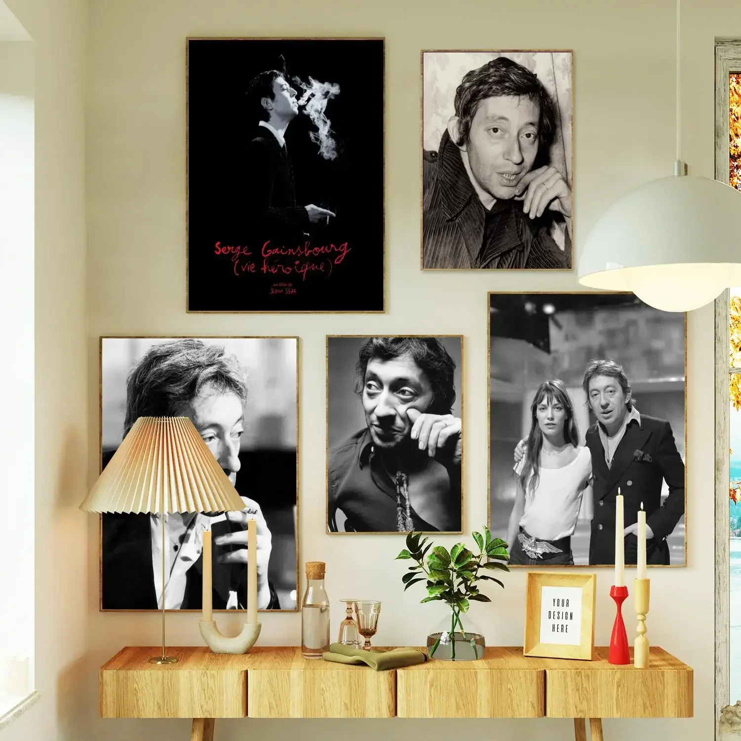 Serge Gainsbourg печать плакатов настенное искусство холст живопись плакат для