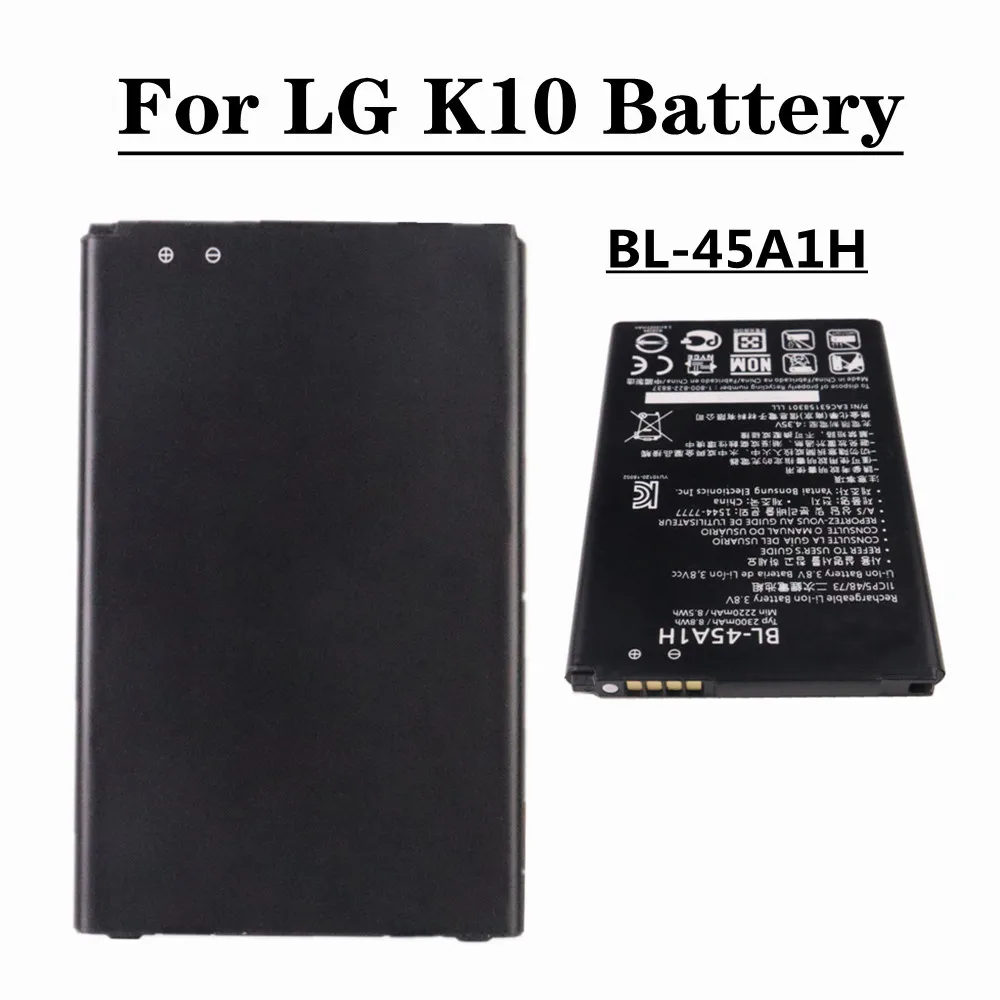 

High Quality BL45A1H BL-45A1H Battery For LG K10 F670L F670K F670S F670 K420N K10 LTE Q10 K420 2300mAh BL 45A1H Phone Battery