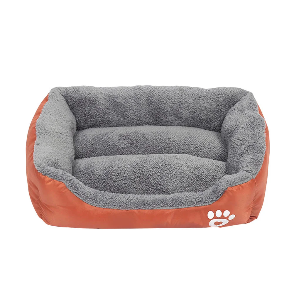 

Ultra-Soft Paw Pet Water Resistant Kennel Snuggle Dog Cat Warm Bed Size XXL (Orange)