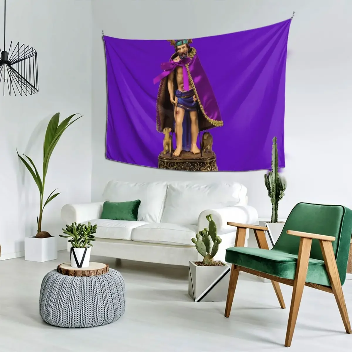 San Lazaro Babalu Aye Куба Santeria гобелен для спальни украшения дома настенная роспись декор