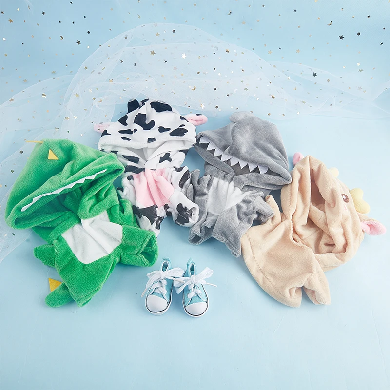 

20cm Clothes Plushies Plush Cloth Stray Kid Velvet Sweatshirt Overalls Stay Doll Korean Group Kids Fans Gift