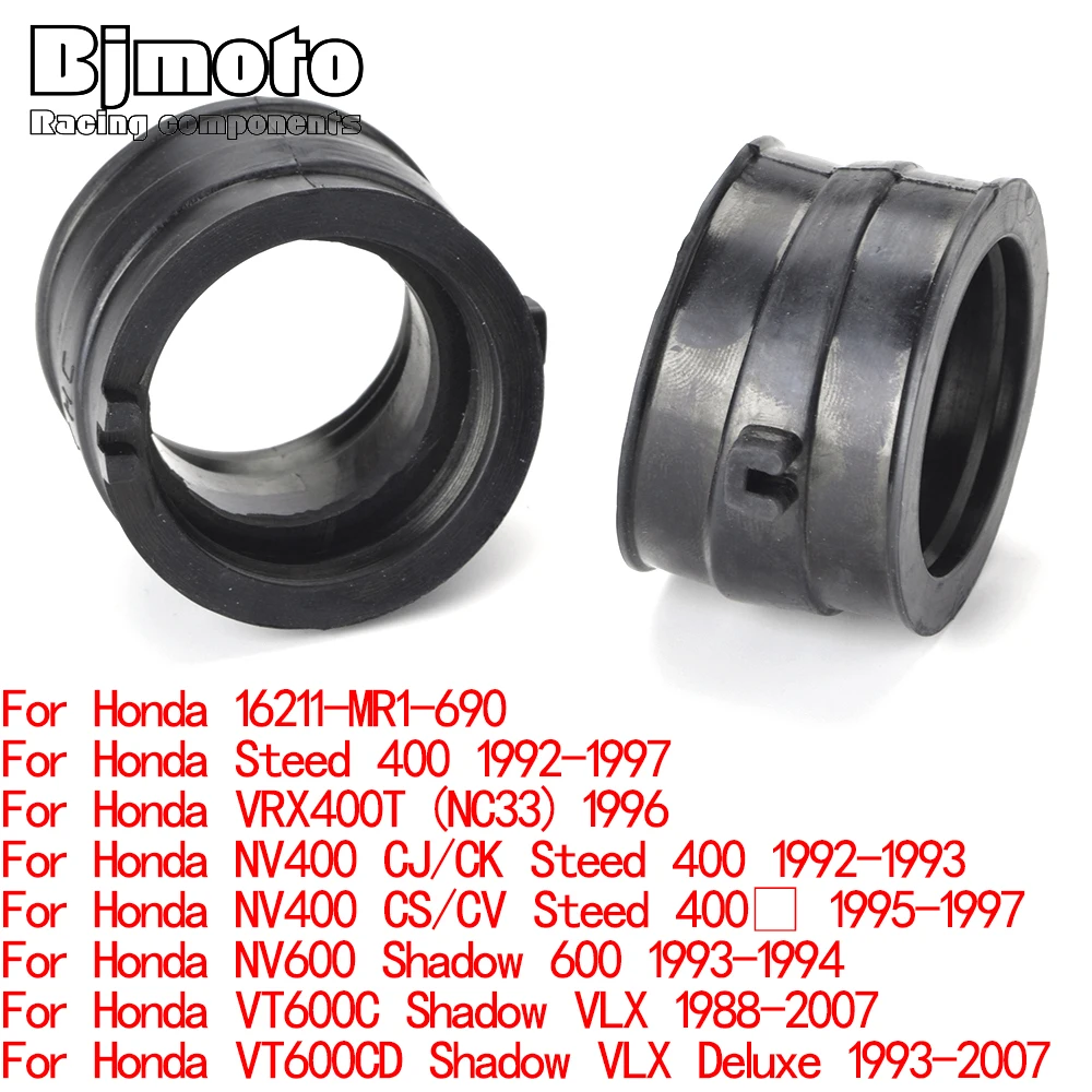 

2 шт. мотоцикла карбюратор интерфейсный коллектор адаптер для Honda КОНЬ 400 VRX400T NC33 VT600C VLX NV600 тени 600 16211-MR1-69
