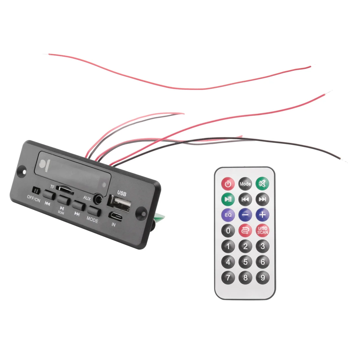 2x25 Вт 50 усилитель MP3 плеер декодер плата 5 В-12 в Bluetooth 0 автомобильный FM радиомодуль